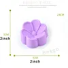 5cm Flower Shaped Silicone Moulds DIY Hand Soap Mold Silica Gel Cake Mould Fondant Cakes Muffin Cupcake Baking Decorating Tools DBC BH2777