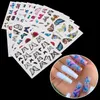 2020 Nieuw ontwerp vlinder nagelsticker wateroverdracht sticker vrouwen mode bloem nagel kunst decor manicure hot kleurrijk