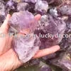 Tamanho aleatório Forma livre Natural ametista Cristal de quartzo Pedra de rocha crua Semi precioso Áspero Ametista roxo Peça Druzy Pedra preciosa do Uruguai