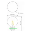 Lampadina a filamento a led G80 Lampadina a filamento a led ad alta luminosità 50000 ore e27 e14 b22 6w per la decorazione di interni