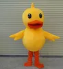 2019 alta qualidade quente pato amarelo Eva adulto tamanho Halloween Cartoon traje da mascote terno Animal Cartoon trajes