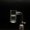 20mm Quartz Email Banger z Splash Guard Quartz Insert 10mm 14mm 18mm Quartz E Paznokci Paznokcie Paznokci do podgrzewacza Coil Rury wodne