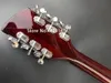 RIC 330 12 corde Chitarra elettrica a corpo semi cavo rosso vino Tastiera con vernice lucida Dot Inlay 2 Pickup per tostapane Due uscite J8523305