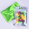 100pcs transluent and color packaging zip lock package bag with hanger hole plastic mylar clear on front color pouch bags various 238q
