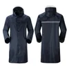 Hohe Qualität Männer Regen Mantel Reflektierende Streifen Zipper Lange Regenmantel Wasserdichte Regenbekleidung Bei Outdoor Regen Werkzeuge YY064