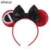 2020 Glitter Mouse Ears pannband Kvinnor Easter Ear Sequin Bow Hair Band Girls Hair Accessories pannband MUJER8005464