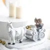 Miz Wedding Decoration Par Figure Cartoon Statue Decor Brud Brudgum Cake Topper Home Accessories Gift Box T200703249X