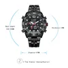 KT Mens Quartz Analog Digital Watch Luxury Fashion Fashion Sport Wristwatch 50m Montres de bande en acier inoxydable imperméable pour hommes Business5036880