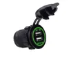 3.1A Luz LED Dual 2 puertos 12V USB Cargador de coche Socket Car USB Charger