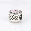 Best selling pink magnolia charms beads jewelry accessories logo original box for 925 sterling silver DIY bracelet jewelry3078850