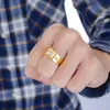 10pcs Fashion Zircon Rings Men Domineering Ring Engagement Birthday Party For Men's Jewelry Gifts Size 7-13 G-92275K