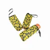 Borsa portabottiglie isolata in neoprene giallo girasole Borsa portabottiglie portatile per biberon per sport all'aria aperta