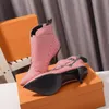 Hot Sale- Shoes Designer Women Heels boots Designer Shoes 2019 new autumn winter pointed boots Fashion Luxury Designer Women Boots with box