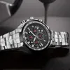 Wwoor zegarki męskie marka luksusowy czarny sport chronograph zegar męski moda wielki kwarc kwarcowy Man relojes hombre 2020 C8241781