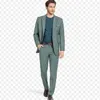 2019 Smoking da uomo bello da sposa One Button Groom Wear Risvolto con visiera Abbigliamento formale da lavoro di alta qualità (giacca + pantaloni)