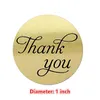 Round Gold GRAZIE per il tuo acquisto Adesivi sigillo etichette 500 Etichette adesivi scrapbooking per Confezione cancelleria st260K