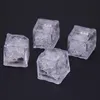 Cube Waterproof Led Multi Color Flashing Glow in the Dark Ice Cubes Bars Wedding Birthday Christmas Festival Party Decor s Weddg