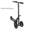 Scooter elétrico de 3 rodas com scooters elétricos de assento 8 polegadas 400W 36V Skate elétrico dobrável para adultos