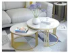 大理石のティーテーブルのリビングルームの家具の丸い現代のシンプルな創造的なティーマシンテーブル