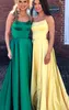 2019 Nuovo designer Halter Evening Prom Dress Lungo morbido raso aperto indietro Vestido De Novia Abiti da sera Abiti da festa convenzionali Ragazze economiche