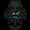 Smael marca hombres relojes deportivos doble pantalla analógico digital LED electrónico relojes de pulsera de cuarzo impermeable natación reloj militar 210407