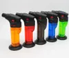 plastic windproof Torch Straight lighter portable jet cigar Butane Inflatable lighters NO GAS 5 Colors Kitchen BBQ Tool