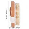 Brosse de bain pour le corps en bois Perles douces rondes Massage Brosse de bain confortable Qualité Brosse de nettoyage saine et écologique sans poignée BH1844 ZX