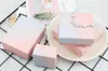 Portagioie New ins Fashion Pink Blue Gradient Jewelry Packing Box Anello Collana Bracciale Ricezione regalo Scatola di imballaggio multiuso306B