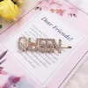 50 Colors Women Hairpins Hair Clips Letter Rhinestone Bobby Pins Side Bangs Clips Barrettes Headwear Girls Fashion Hair Accessories Jewelry