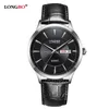 Reloj de cuarzo de lujo LONGBO, relojes informales con correa de cuero a la moda para hombres y mujeres, reloj de pareja, reloj de pulsera analógico deportivo, regalo 5021218B