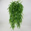 5 Çatal Yapay İnciler Etli Yeşil Asma Ivy Dalları Duvar Asılı Plastik Rattan Bitki Güz Ev Düğün Dekorasyon Çiçekler 5 adet GB145