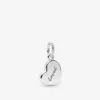 100% 925 Sterling Silver Asymmetrical Heart Dangle Charms Fit Original European Charm Bracelet Fashion Women Wedding Engagement Jewelry Accessories