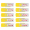 Letk Yellow 10 SZTUK 8 GB OTG USB 2.0 Flash Drive Swivel Thumb Drives Memory Stick Pen Storage Dla komputera Android Smartphone Tablet Macbook