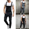 Dihope Heren Demin Jumpsuit Broek Jeans Mode Gescheurde Broek Streetwears Distressed Denim Bib Overalls mannelijke jarretel