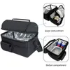 Insulated Thermal Bag Women Men Multifunctional 8L Cooler And Warm Keeping Lunch Box Leakproof Waterproof Black Y200429322t
