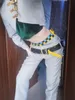 Japansk Anime Jojo's Bizarre Adventure Rohan Kishibe Cosplay kostym