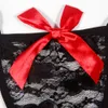Muply sexig babydoll underkläder erotiska kvinnor svart spets plus storlek kostym sömnkläder klänning transparent hollowout kemis underkläder y17265657