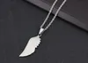 Angel Wings Pendant Necklace Eagle Wing Feather Stainless Steel Mens Womens Necklaces Designer Hip Hop Jewelry2261423