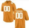 CUSTOM homens, jovens, mulheres, criança, Tennessee Volunteers personalizado ALGUM NOME E NÚMERO DE QUALQUER TAMANHO jersey costurado Top Quality Colégio