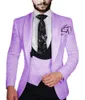 Brand New White Groom Tuxedos Shawl Lapel Groomsmen Mens Bröllopsklänning Stil Man Jacka Blazer 3 Piece Suit (Jacka + Byxor + Vest + Tie) 855