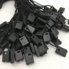 wholesale Black common hang tag string for Garment 250pcs notions plastic clothing tags