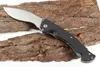 2 Pcs/Lot couteau à lame pliante de survie OEM 440C lame en Satin demi-dentelée noir G10 couteaux à manche avec gaine en Nylon