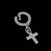 clip on Stainless steel Juese cross star hoop earrings no hole stud ear rings women men fashion jewelry will and sandy