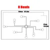 خمر قلادة الأنوار متعددة قضيب الحديد المطاوع الحديثة مصباح السقف e27 لمبة غرفة المعيشة lamparas للمنزل الإضاءة