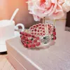 Qualité supérieure tempérament de célébrité Bracelet serpent incrusté de glaçure rouge noble Bracelet de luxe pour femmes Livraison gratuite Prom Party