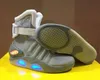 Authentique Mag Retour Vers Le Futur Marty Mcfly Led Bottes Hommes Éclairage Noir Rouge Gris Martys McFly's Led Sneakers Avec Boîte