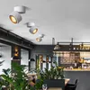 Modern alüminyum LED Tavan Lambası Katlanabilir Spotlight Otel Merkezi Restaurant Sundurma Balkon Siyah Beyaz Altın Minimalist Sıva