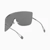 Wholesale-New Oversized Square Sunglasses Men 2019 Brand Designer Rimless Sun glasses Women Windproof Visor Goggles Eyewear UV400 W87