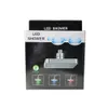 Temperaturkontroll Romantiskt ljus badrum duschhuvuden Självpowered Sprinkler 8 LED -lampor 7 färger 6 tum Luminous Square Head 4419028