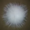 Top quality soft natural color raccoon fur balls for keychain hoe custom colors pompons beanie hat
